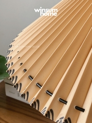 Đèn bàn 3 chân BB origami thân gỗ nguyên khối