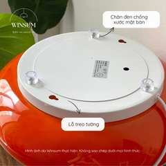 Đèn Donut thủy tinh thay đổi ánh sáng phong cách Bauhaus, có đế để bàn, treo tường tiện lợi - DTA01