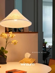Đèn thả akari hình nón, chao đèn giấy phong cách Nhật Bản