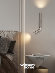 Đèn gắn tường 2 đầu, đèn ngủ đầu giường có chỉnh xoay các hướng sáng - Winsum Home