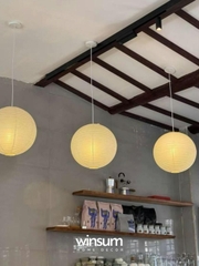 Đèn thả akari Nouguchi, đèn lồng giấy hình tròn phong cách Nhật Bản