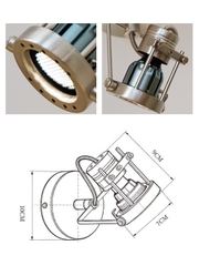 Đèn tường rọi industrial