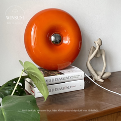 Đèn Donut thủy tinh thay đổi ánh sáng phong cách Bauhaus, có đế để bàn, treo tường tiện lợi - DTA01
