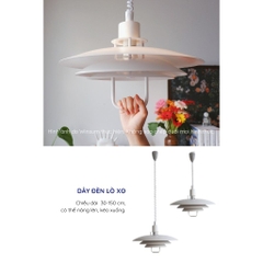 Đèn thả trang trí bàn ăn Primus, dây đèn lò xo - DPB08