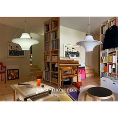 Đèn thả trần LOKKI chao acrylic phong cách trung cổ, trang trí nhà, cửa hàng - DPB07