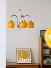 Đèn Chùm hạt đậu Bauhaus chụp thủy tinh sang trọng - DCA