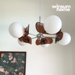 Đèm chùm phòng khách acrylic style Bắc Âu, đèn thả bàn ăn sang trọng - DCB02