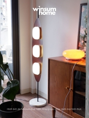 Đèn sàn Surfboard trang trí nhà kiểu cổ điển, điều chỉnh ánh sáng bằng remote - DSA01