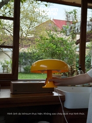 Đèn bàn Nesso màu vàng dáng nấm, đèn bàn trang trí ánh sáng ấm - winsum home