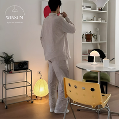 Đèn đặt bàn AKARI phong cách Nhật Bản, chất liệu giấy gạo cao cấp -  DBA01