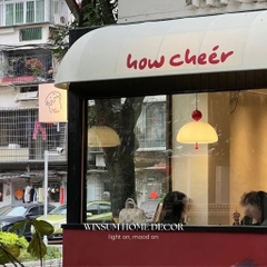 Đèn thả trần Wabi-Sabi thủy tinh hình chuông gió trang trí cửa hàng, quán cafe - DPB02