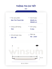 Đèn thả Linear dáng dài