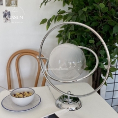 Đèn ngủ hình sao thổ Saturn lamp , chao đèn thủy tinh, điều chỉnh ánh sáng