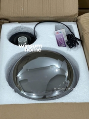 Đèn bàn thân đá chao thủy tinh sang trọng DBB012
