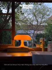 Đèn bàn Nesso màu vàng dáng nấm, đèn bàn trang trí ánh sáng ấm - winsum home