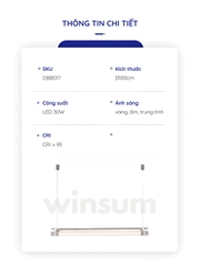 Đèn thả bàn dài Axis