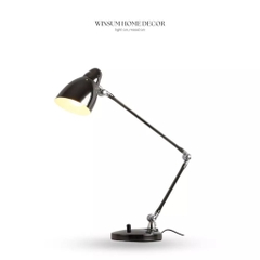 Đèn nordic để bàn làm việc, khung hợp kim điều chỉnh, bóng đèn 3 chế độ sáng bảo vệ mắt - DBB
