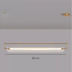 Đèn thả quầy pha chế quán cafe, đèn thanh dài thả bàn ăn led linear khung sắt chụp đèn acrylic - DPB