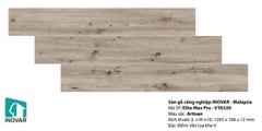 Sàn Inovar 12mm bản to vân lụa, hèm V mã VTA520
