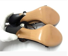 Giày cao gót Sandal Salvatore Ferragamo dành cho nữ màu đen, size 6 1/2