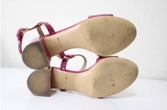 Sandal Salvatore Ferragamo, made in Italy, màu tím, size 22cm (đấu giá Nhật)