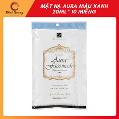 Mặt Nạ Aura 20Ml* 10 Miếng-Natural - Màu trắng: placenta và arbutin (xoá nám tàn nhang)