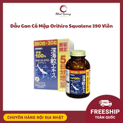 Dầu Gan Cá Mập Orihiro Squalene 390 Viên