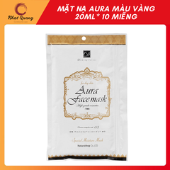 Mặt Nạ Aura 20Ml* 10 Miếng-Natural - Màu trắng: placenta và arbutin (xoá nám tàn nhang)
