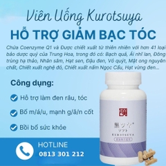 Viên Uống Mọc Tóc - Đen Tóc Cao Cấp Kurotsuya Wakan Sinca Nhật Bản
