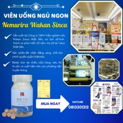 Viên uống Cao Cấp Hỗ Trợ Ngủ Ngon Nemurira Wakan Sinca Nhật Bản