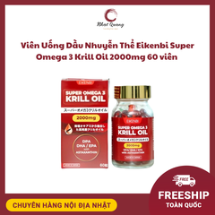 Viên Uống Dầu Nhuyễn Thể Eikenbi Super Omega 3 Krill Oil 2000mg ( 60 viên )