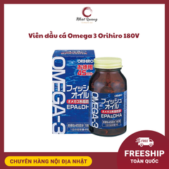 VIÊN DẦU CÁ OMEGA 3 ORIHIRO 180V NHẬT BẢN