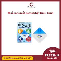 Thuốc nhỏ mắt Rohto Nhật 12ml Màu Xanh
