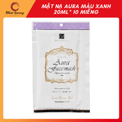 Mặt Nạ Aura 20Ml* 10 Miếng-Natural - Màu trắng: placenta và arbutin (xoá nám tàn nhang)