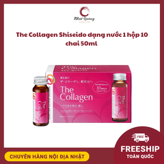 The Collagen Shiseido dạng nước 1 hộp 10 chai 50ml - Mẫu mới