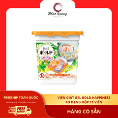 Viên Giặt Gel Bold Happiness 4D Dạng Hộp 11 Viên