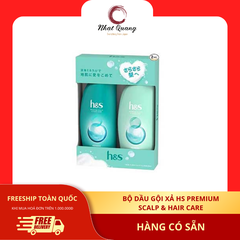 Bộ Dầu Gội Xả HS Premium Scalp & Hair Care 370ml - Xanh Dương