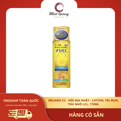 Melano Cc - nội địa Nhật - Lotion, trị mụn, thu nhỏ lcl, 170ml