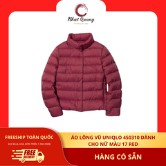 Áo lông vũ uniqlo 450310 dành cho nữ màu 17 red - Size XL