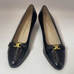 Giày Salvatore Ferragamo màu đen, dành cho nữ size, 5 1/2 (99%), made in Italy