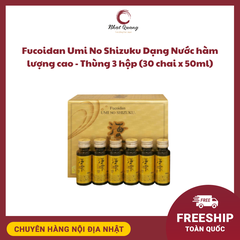 Fucoidan Umi No Shizuku Dạng Nước hàm lượng cao - Thùng 3 hộp (30 chai x 50ml)