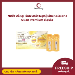 Nước Uống Tinh Chất Nghệ Eikenbi Nano Ukon Premium Liquid 15 ống x 10ml