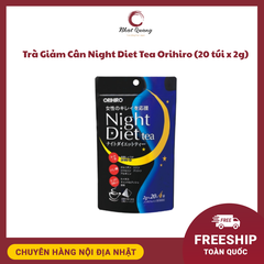 Trà giảm cân Night Diet Tea, Orihiro, nội địa Nhật Bản (20 túi x 2g)