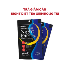 Trà giảm cân Night Diet Tea, Orihiro, nội địa Nhật Bản (20 túi x 2g)