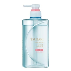 Bộ Dầu Gội Xả Tsubaki Premium, Sạch Dầu, Mát Lạnh Cool & Repair (490ml), nội địa Nhật