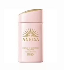 Sữa Chống Nắng Anessa Cho Da Nhạy Cảm Và Trẻ Em SPF50+ 60ml, nội địa Nhật