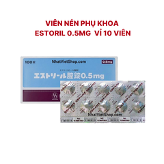Viên Nén Phụ Khoa Estoril 0.5mg Nhật Bản Vỉ 10 viên