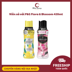 Viên xả vải P&G Flora & Blossom 420ml - dịu nhẹ, lưu hương lâu - nội địa Nhật