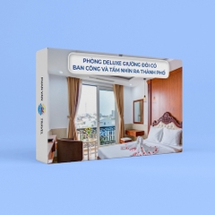 Gift Box Sử Dụng Phòng Deluxe Giường Đôi Có Ban Công Và Tầm Nhìn Ra Thành Phố