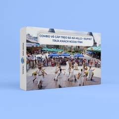 Gift Box COMBO Trải Nghiệm Cáp treo Bà Nà Hills + BUFFET Trưa Khách Ngoại Tỉnh